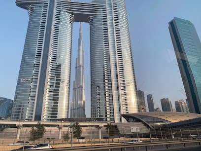Burj Khalifa, Dubai Mall Metro Station